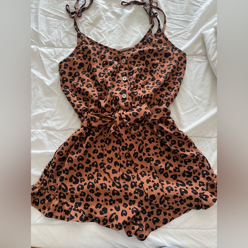 Cheetah Romper